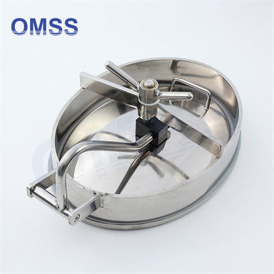 Elliptische manhole cover SS316L Sanitaire roestvrijstalen kamer dekking Ovale interne openingsmanholes