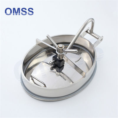 Elliptische manhole cover SS316L Sanitaire roestvrijstalen kamer dekking Ovale interne openingsmanholes