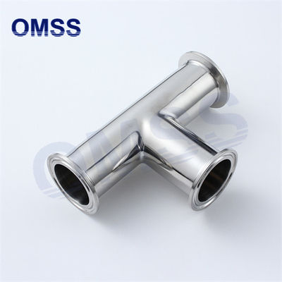 7MP roestvrijstalen sanitaire buisbevestigingen Tri Clamp Equal Tee