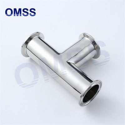 7MP roestvrijstalen sanitaire buisbevestigingen Tri Clamp Equal Tee