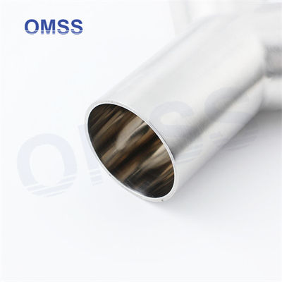 Metrische sanitaire toebehoren 316l Voedingsmiddelen in roestvrij staal Pipe Fitting Y Type Tee Pipe Fitting