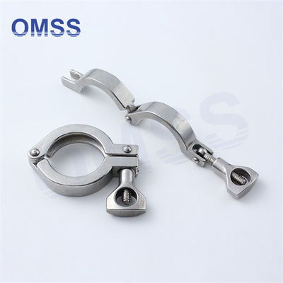 3A SS304 1,5&quot; Sanitaire roestvrijstalen buisbevestigingen Zware single pin klem