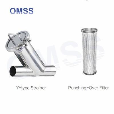 DN20-DN200 Sanitair filter SS316 roestvrij staal gesoldeerd hoektype strainer Winding metalen filter
