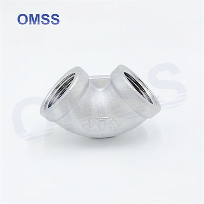 Vrouwelijke schroefbuizen 304 1 1/2 &quot;roestvrij staal BSP NPT 90 graden Elbow