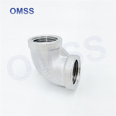 Vrouwelijke schroefbuizen 304 1 1/2 &quot;roestvrij staal BSP NPT 90 graden Elbow