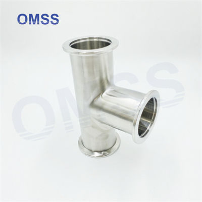 Sanitaire onderdelen van roestvrij staal 304 Roestvrij staal Tee 7MP Pipe Clamp Tee